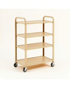 Cedar Bluff Empty Rolling Workshop Cart - Beige (synthetic illustration; no displayed measurements)