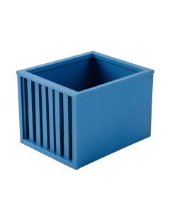 Willow Crest Empty Furniture-Style Litter Enclosure - Blue (synthetic illustration; no displayed measurements)