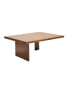 Mcinturff Mid-Century Modern Walnut Finished Coffee Table