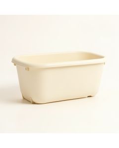 Harbor Crest Empty Railing Planter With Integral Brackets - Cream (synthetic illustration; no displayed measurements)