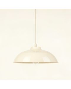 Cliff Bridge Pendant Light Suspended From One Plain Cable - Cream (synthetic illustration; no displayed measurements)