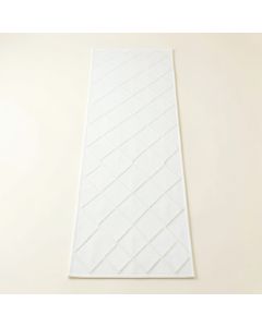 Fern Canyon Narrow Runner Rug - White (synthetic illustration; no displayed measurements)