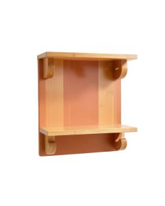 Bay Crest Wall-Mounted Entryway Organizer Shelf - Terracotta (synthetic illustration; no displayed measurements)