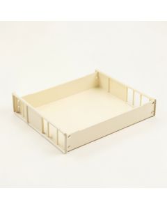 Birch Canyon Empty Under-Desk Cable Tray - Cream (synthetic illustration; no displayed measurements)