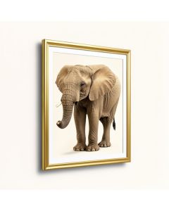 Elephant - Picture Frame Graphic Art Print On Paper (synthetic illustration; no displayed measurements)