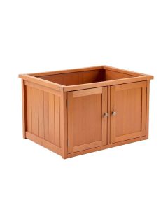Cliff Dell Empty Furniture-Style Litter Enclosure - Terracotta (synthetic illustration; no displayed measurements)