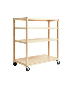 Bay Brook Empty Rolling Workshop Cart - Beige (synthetic illustration; no displayed measurements)