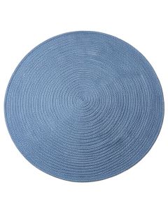 Brook Bridge Round Area Rug - Blue (synthetic illustration; no displayed measurements)