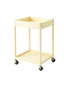 Linden Branch Empty Rolling Workshop Cart - Ivory (synthetic illustration; no displayed measurements)