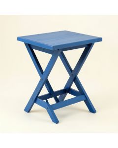 Aspen Bluff Compact Balcony Table - Blue (synthetic illustration; no displayed measurements)