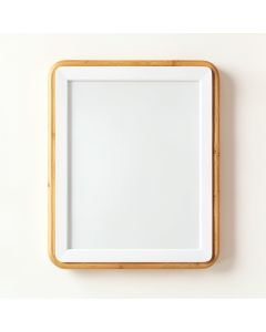 River Arc Framed Wall Mirror - White (synthetic illustration; no displayed measurements)