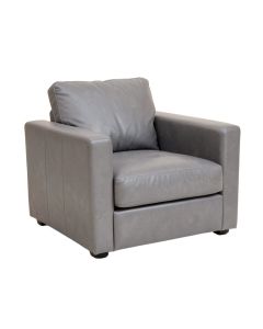 Ash 62 '' Genuine Leather Square Arm Loveseat With Reversible Cushions (synthetic illustration; no displayed measurements)