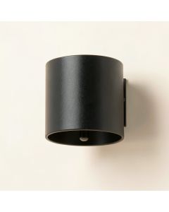 Elm Brook Wall Sconce Mounted On A Plain Wall - Black (synthetic illustration; no displayed measurements)