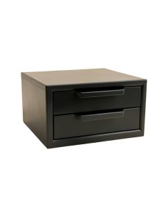 Aspen Bluff Small-Parts Storage Drawer Cabinet - Black (synthetic illustration; no displayed measurements)