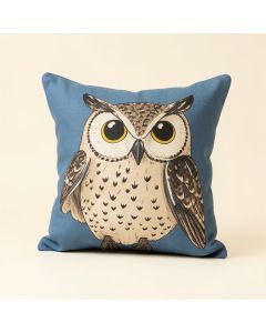 Leiva Rivers Owl Throw Pillow (synthetic illustration; no displayed measurements)