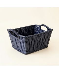 Cedar Branch Empty Storage Basket - Navy (synthetic illustration; no displayed measurements)