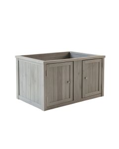 Meadow Bluff Empty Furniture-Style Litter Enclosure - Gray (synthetic illustration; no displayed measurements)