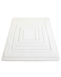 Summit Bluff Rectangular Outdoor Rug - White (synthetic illustration; no displayed measurements)