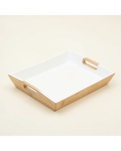 Linden Crossing Serving Tray - White (synthetic illustration; no displayed measurements)