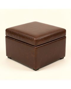 Gallup 28 '' Wide Faux Leather Square Cocktail Ottoman With Storage (synthetic illustration; no displayed measurements)