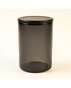 Maple Crest Storage Canister With Lid - Black (synthetic illustration; no displayed measurements)