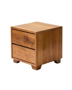 Unal Solid Wood 2 - Drawer End Table (synthetic illustration; no displayed measurements)