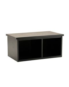Rowan Arc Shoe Storage Bench - Black (synthetic illustration; no displayed measurements)