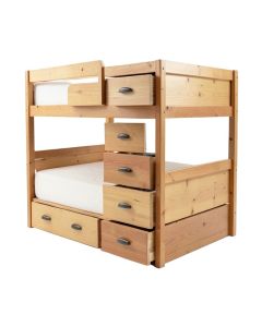 Sandler 7 Drawer Solid Wood Standard Bunk Bed With Shelves By Harriet Bee