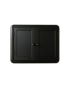 Slate Branch Wall-Mounted Entry Cabinet - Black