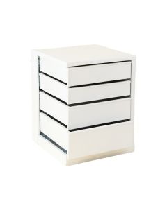 Slate Canyon Small-Parts Storage Drawer Cabinet - White (synthetic illustration; no displayed measurements)