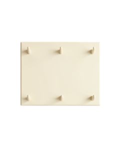 Shore Crest Empty Wall-Mounted Tool Organizer Panel - Cream (synthetic illustration; no displayed measurements)