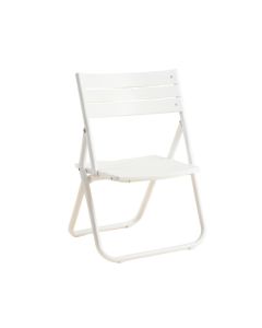 Fern Bend Folding Outdoor Chair - White