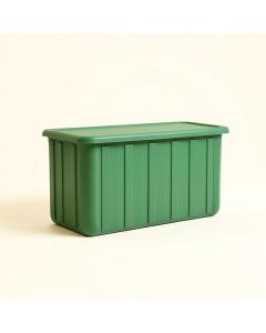 Sage Crest Narrow Outdoor Storage Bench - Green (synthetic illustration; no displayed measurements)
