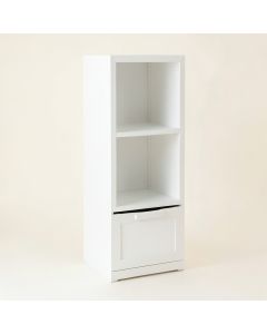 Pine Bend Narrow Cubby Tower - White (synthetic illustration; no displayed measurements)
