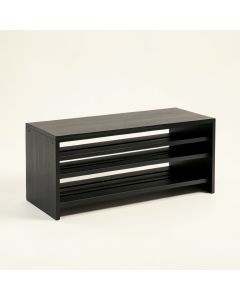 Ridge Dale Shoe Storage Bench - Black (synthetic illustration; no displayed measurements)