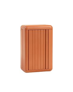 Moss Branch Narrow Outdoor Storage Bench - Terracotta (synthetic illustration; no displayed measurements)