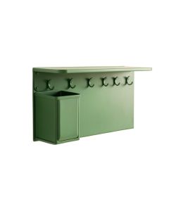 Glen Dale Wall-Mounted Entryway Organizer Shelf - Green