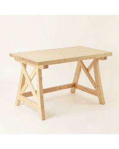Meadow Bridge Empty Workshop Workbench - Ivory (synthetic illustration; no displayed measurements)