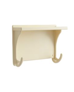 Oak Bluff Wall-Mounted Entryway Organizer Shelf - Cream (synthetic illustration; no displayed measurements)