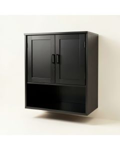 Rowan Crossing Wall-Mounted Laundry Cabinet - Black (synthetic illustration; no displayed measurements)