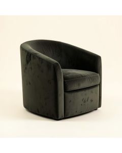 Clarinda 21 '' Wide Velvet Barrel Chair (synthetic illustration; no displayed measurements)