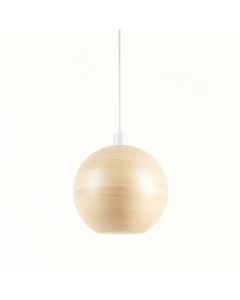 Spruce Bridge Pendant Light Suspended From One Plain Cable - Ivory (synthetic illustration; no displayed measurements)