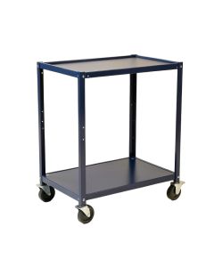 Clay Dell Empty Rolling Workshop Cart - Navy (synthetic illustration; no displayed measurements)