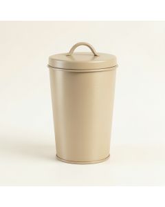 River Arc Storage Canister With Lid - Beige (synthetic illustration; no displayed measurements)