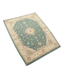 Hillsby Orriental Teal/Beige Area Rug