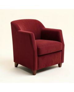 Doerr Upholstered Side Chair In Cranberry Red (synthetic illustration; no displayed measurements)