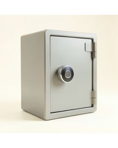 Safe With Biometric Lock (synthetic illustration; no displayed measurements)