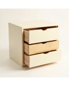 Juniper Dale Small-Parts Storage Drawer Cabinet - Cream (synthetic illustration; no displayed measurements)