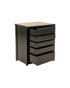 Dawn Bridge Small-Parts Storage Drawer Cabinet - Black (synthetic illustration; no displayed measurements)