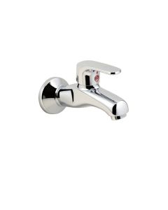 Wall Mount Waterfall Bathroom Sink Faucet (synthetic illustration; no displayed measurements)